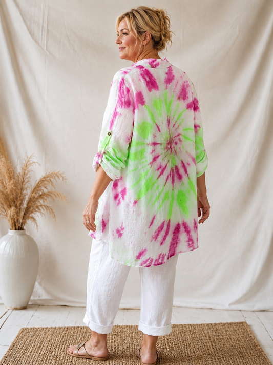 MIAMI - CHEMISE TEE & DYE JUSQU'A LA TAILLE 58