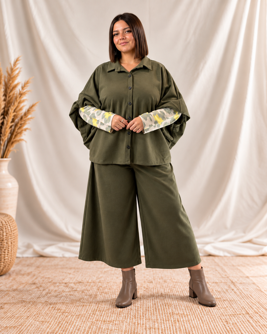 CASTILLE - VESTE KAKI JUSQU'A LA TAILLE 52/54