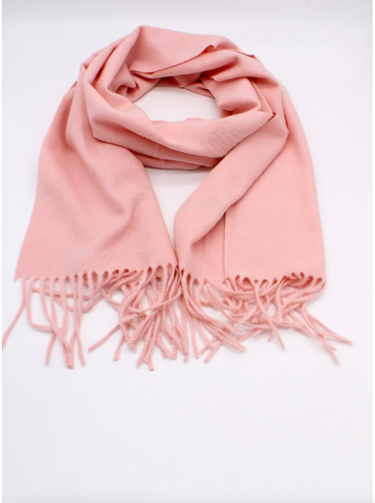 SENSATION - ECHARPE ROSE TRES DOUCE TOUCHE CACHEMIRE