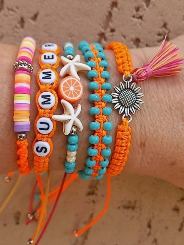 LOT DE 5 BRACELETS BOHEME