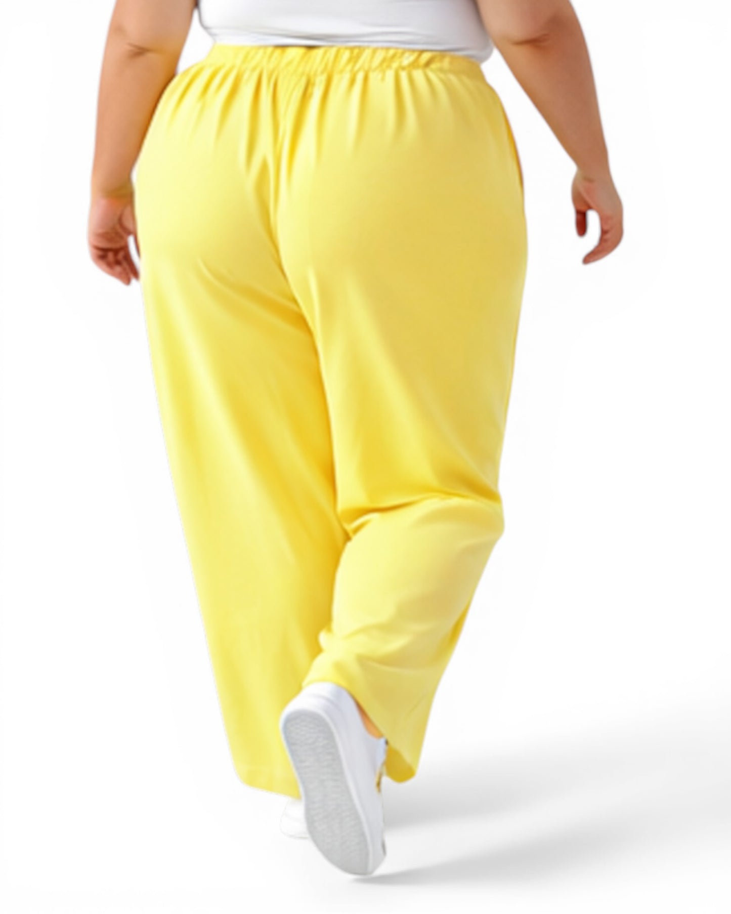 GABBY - PANTALON JAUNE TAILLE 48 A 54/56