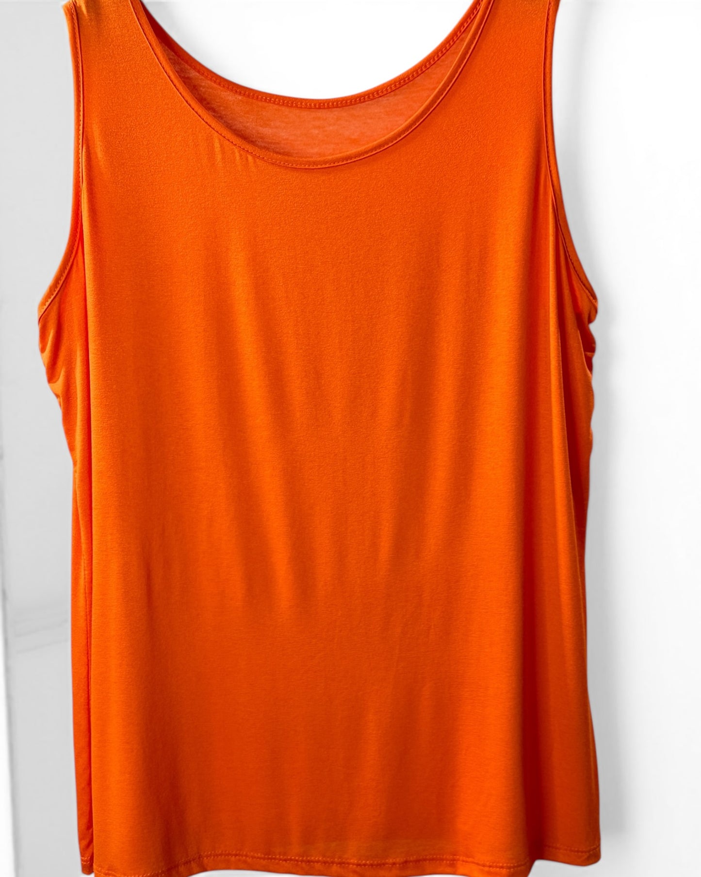 LOUANE - TOP DEBARDEUR ORANGE TAILLE 46/48 A 54
