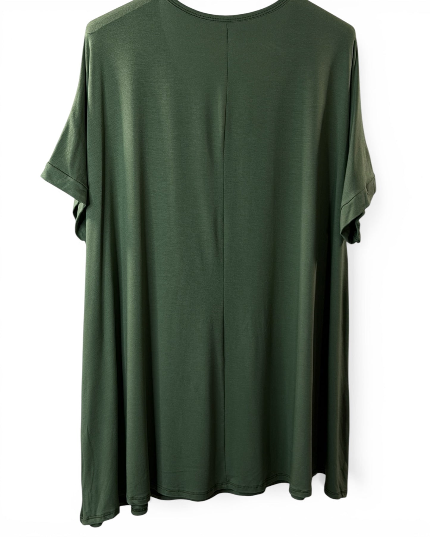 INGRID - T-SHIRT OVERSIZE KAKI JUSQU'A LA TAILLE 48 A 56