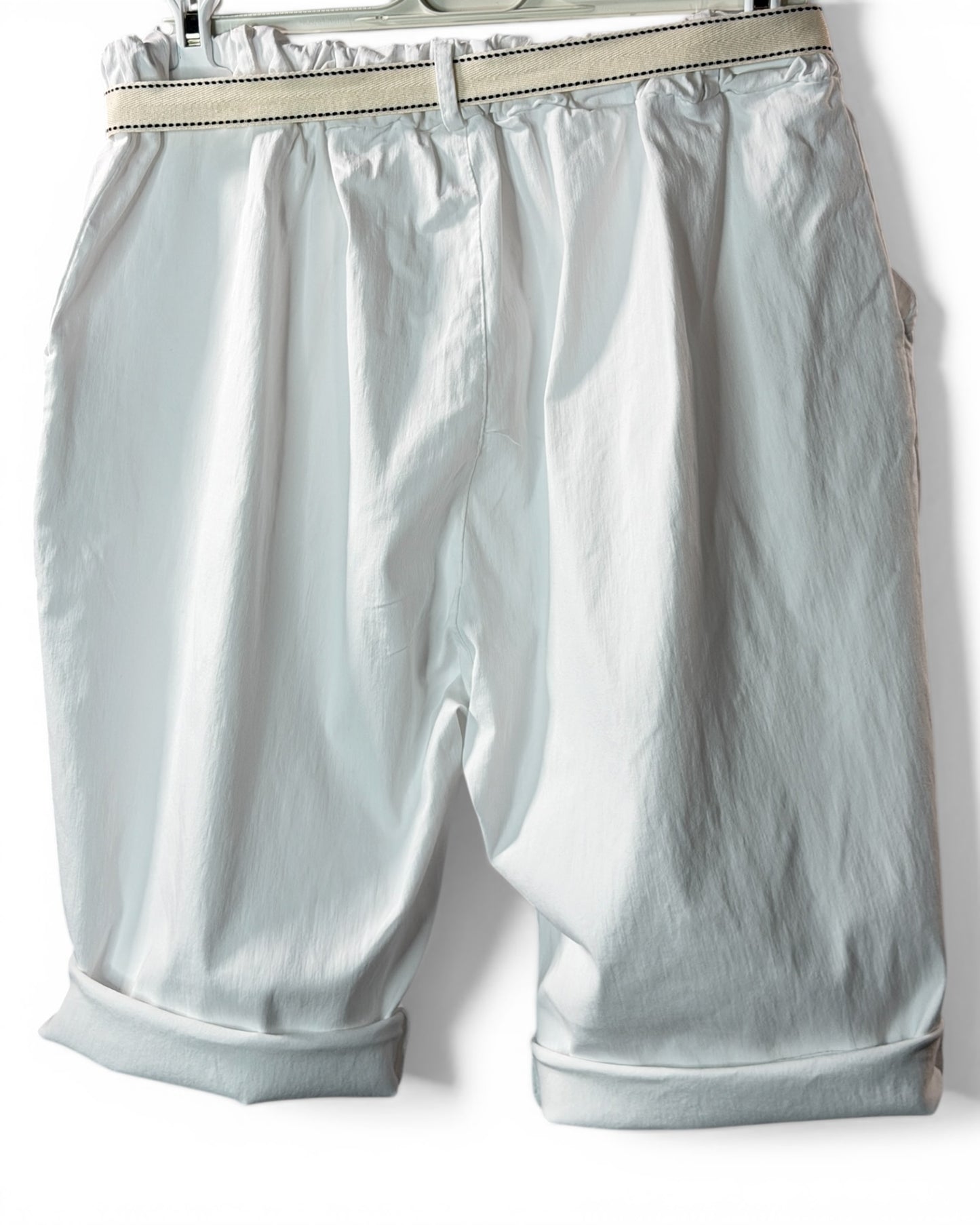 TINO - BERMUDA BLANC JUSQU'A LA TAILLE 52