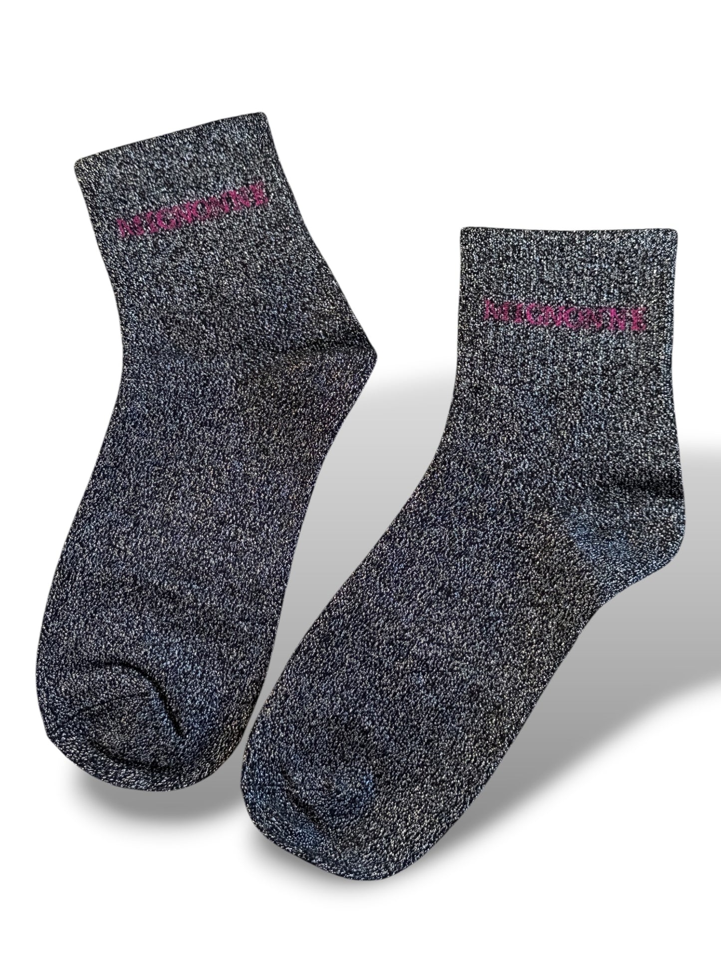CHAUSSETTES SCINTILLANTES MIGNONNE NOIRE