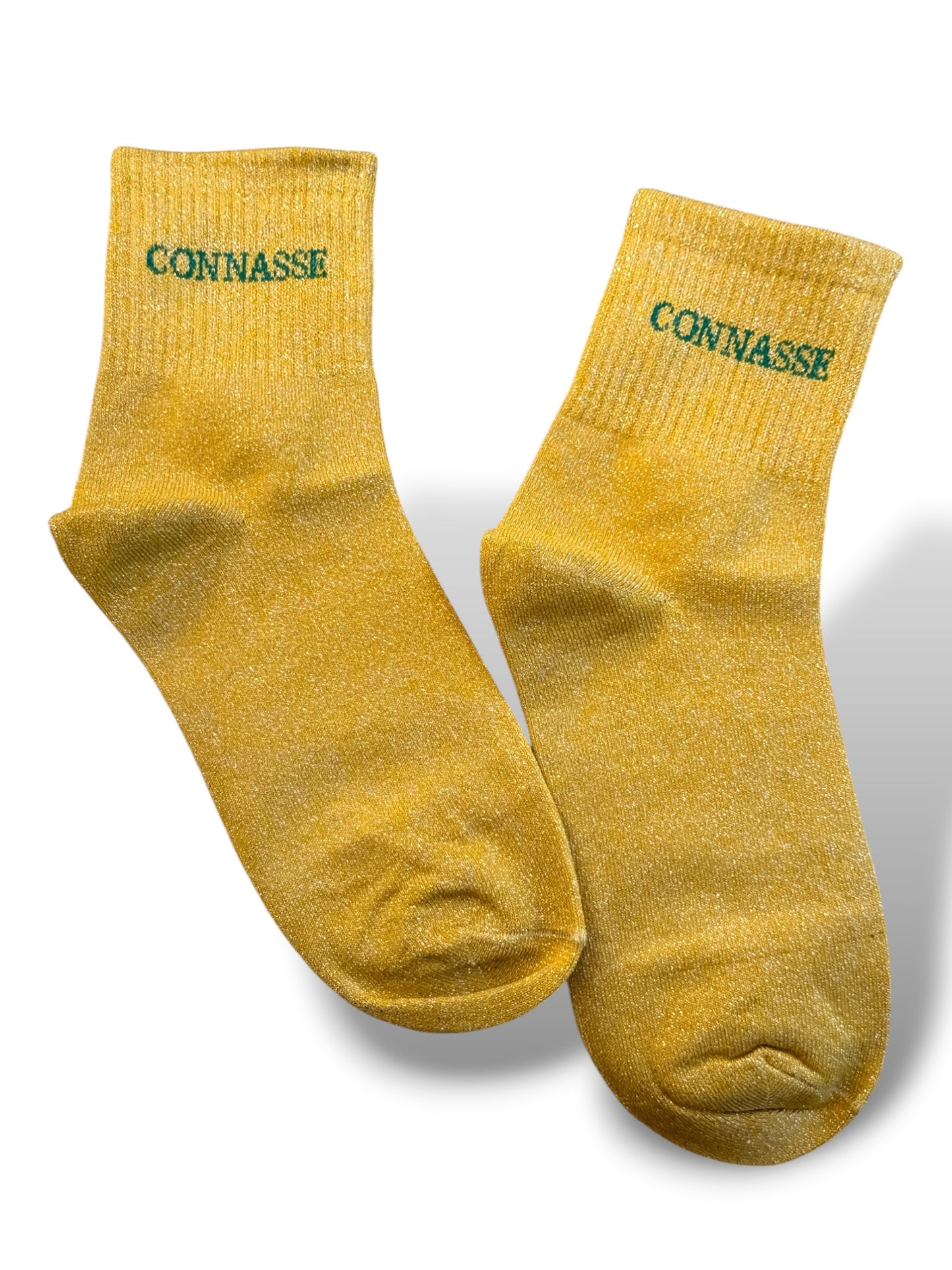 CHAUSSETTES SCINTILLANTES CONNASSE JAUNE