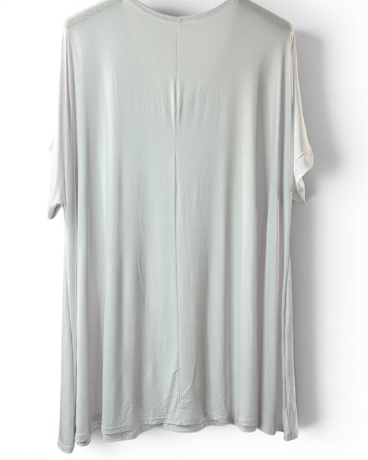 INGRID - T-SHIRT OVERSIZE BLANC JUSQU'A LA TAILLE 48 A 56