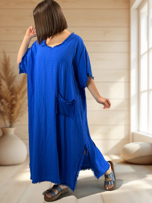 ABBY - ROBE OVERSIZE IMPERIAL 1 POCHE JUSQU'A LA TAILLE 54