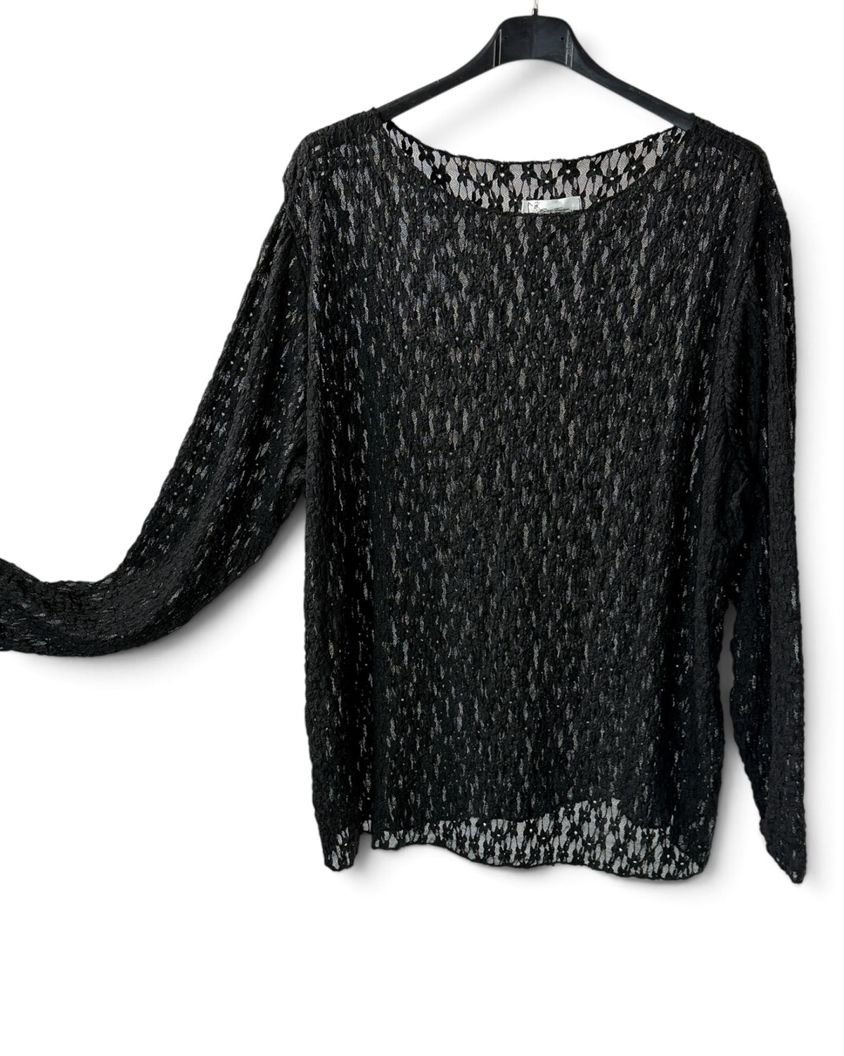 LUCYLOU - TOP EN DENTELLE NOIR TAILLE 46/48 A 56