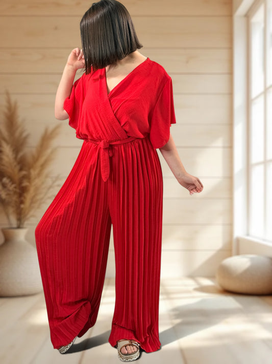 POESIE - COMBI ROUGE JUSQU'A LA TAILLE 52