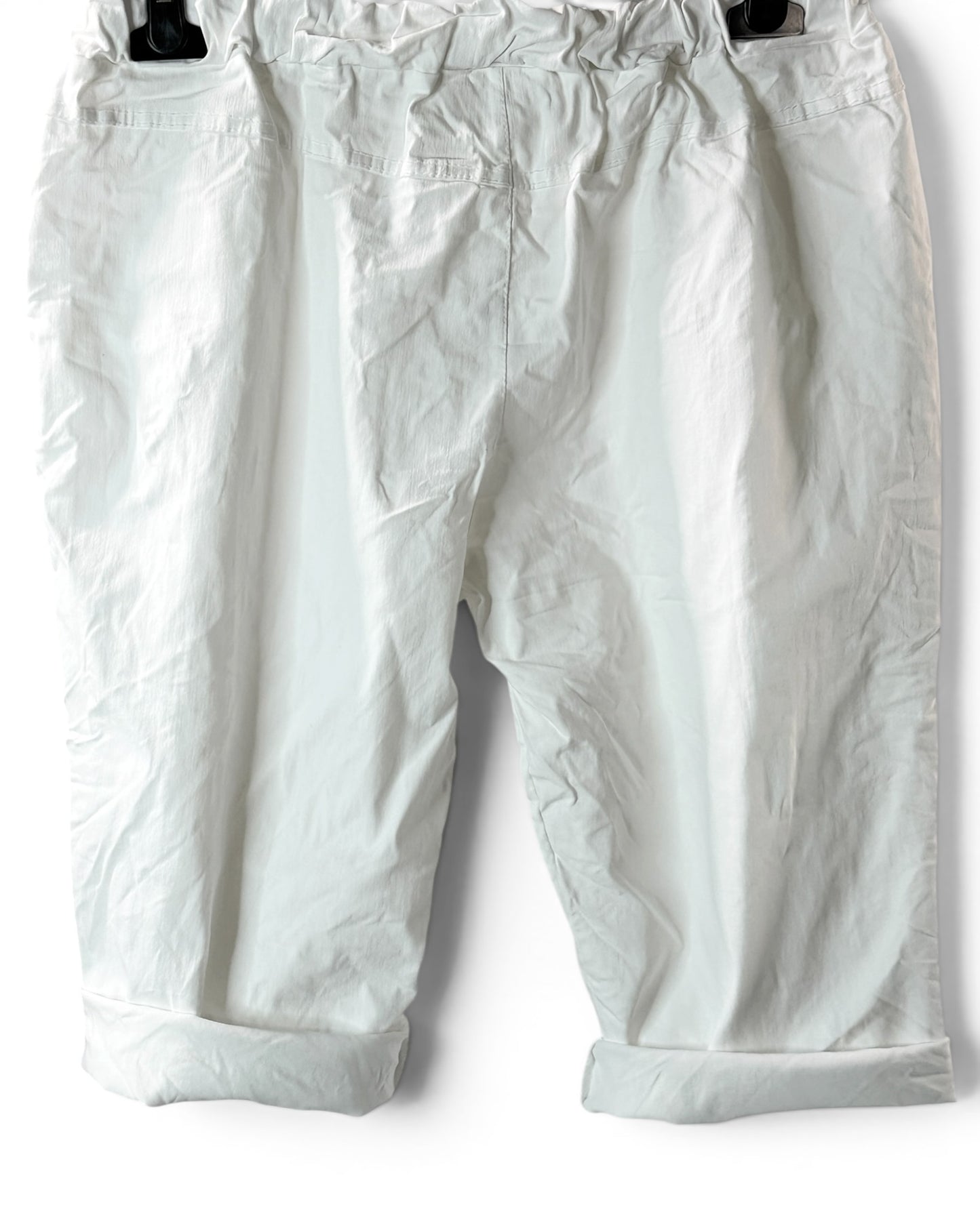 SACHA - BERMUDA BLANC JUSQU'A LA TAILLE 50/52