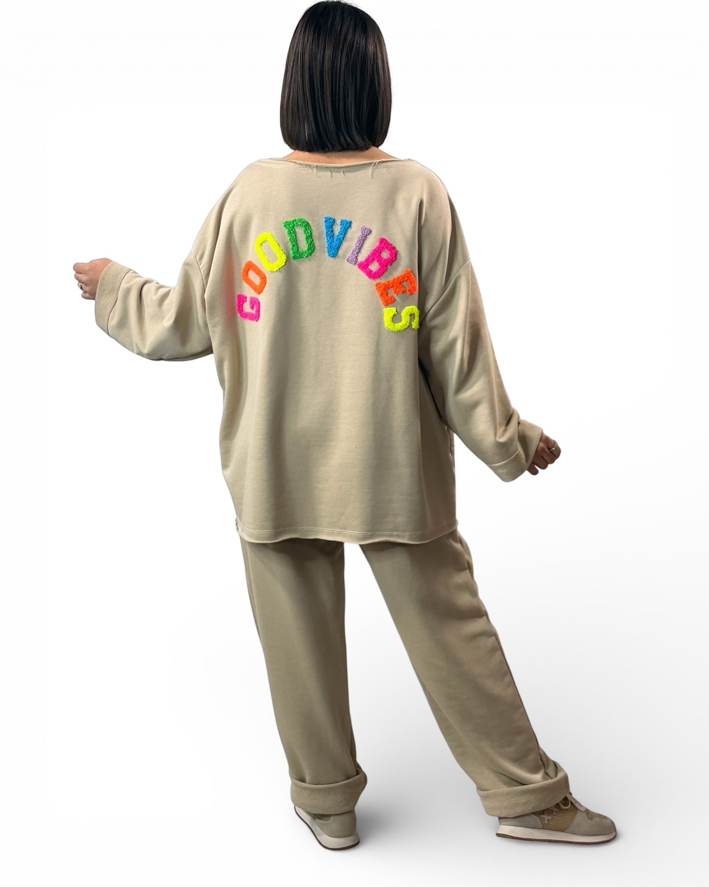 ETHAN - PANTALON EN SWEAT BEIGE TAILLE 48 A 56