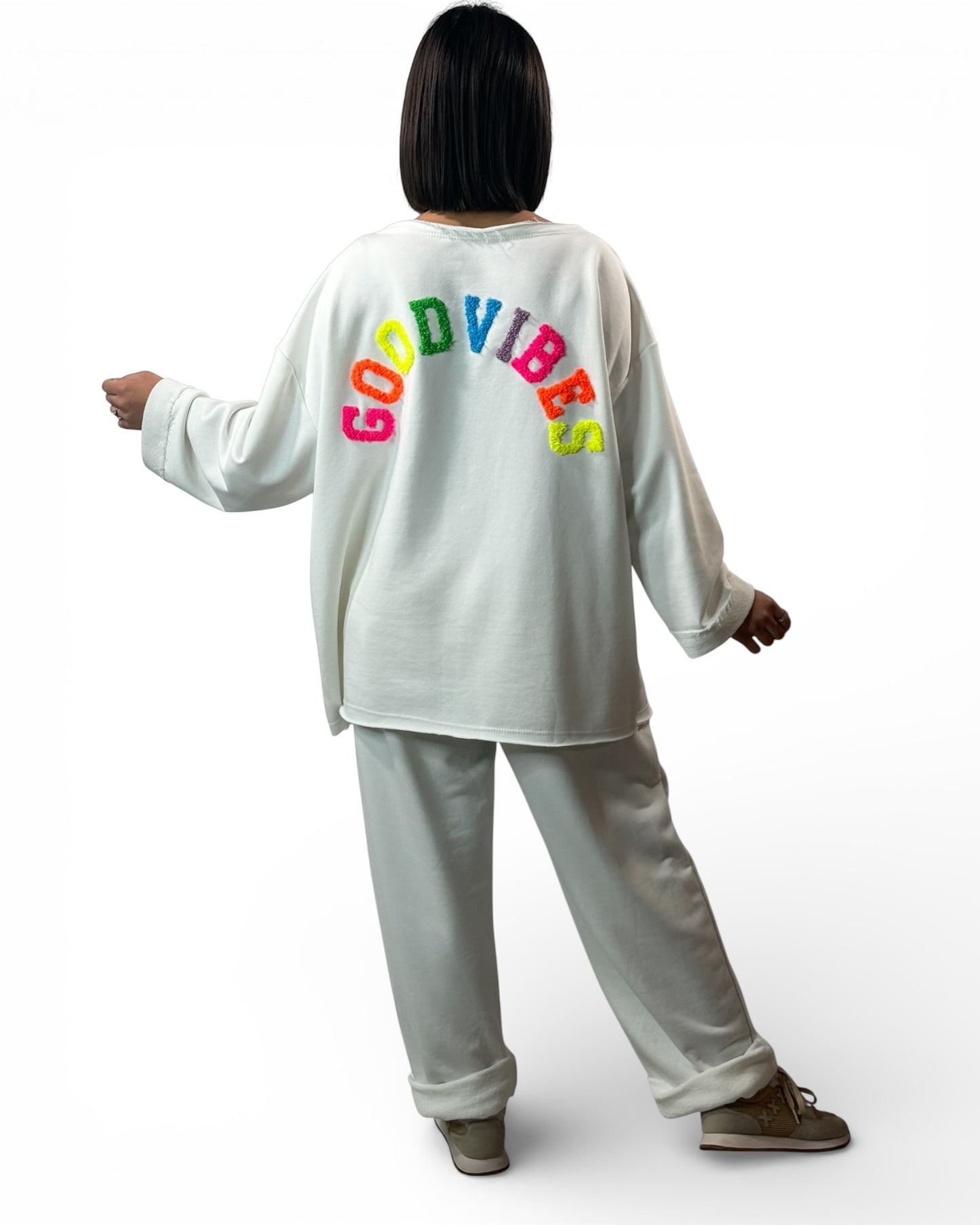 ETHAN - PANTALON EN SWEAT BLANC TAILLE 48 A 56