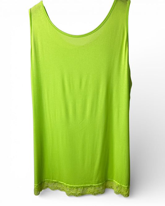 ALICE - TOP VERT EN VISCOSE TAILLE 44/46 A 52/54