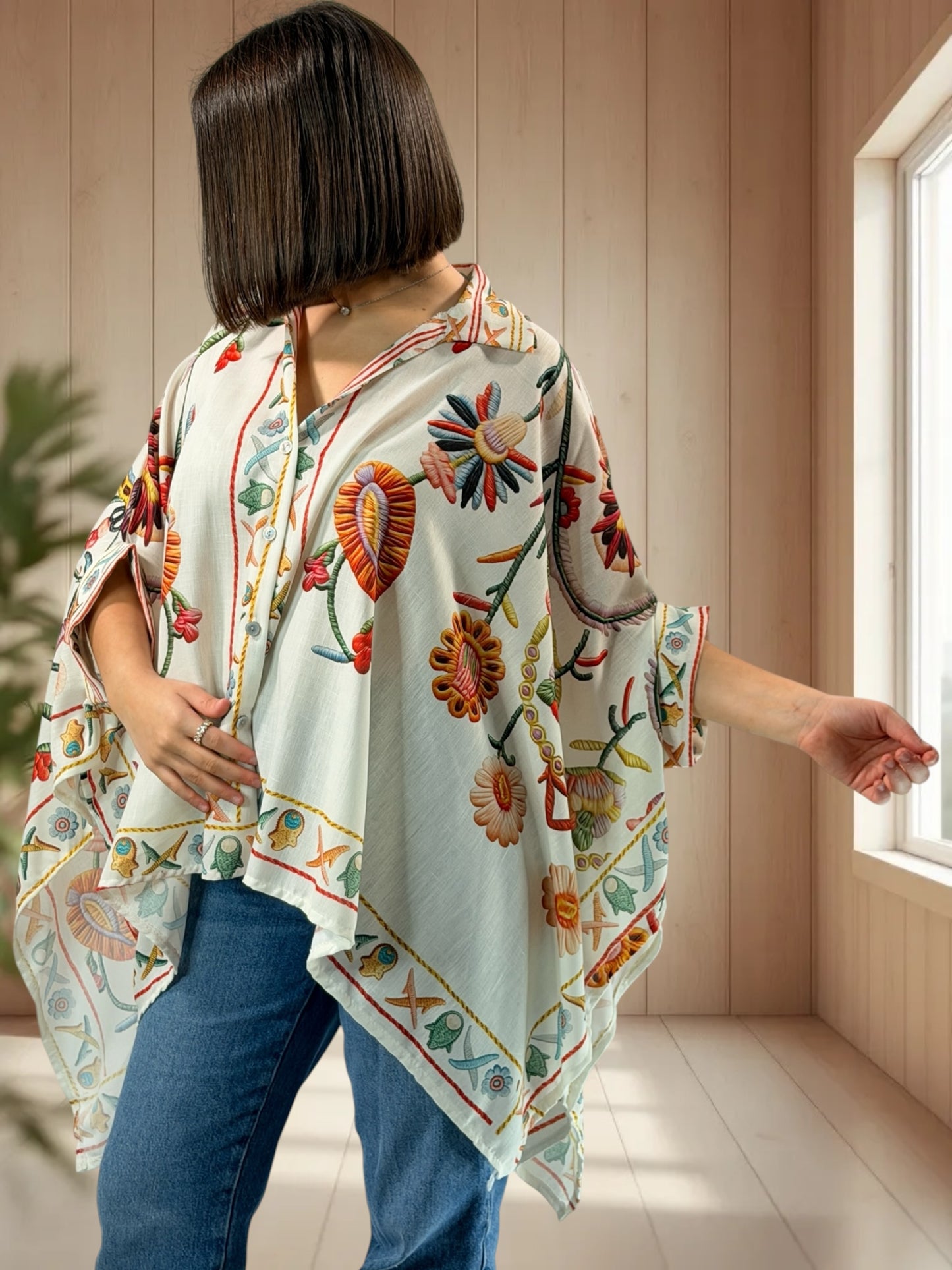 BENEDICTE - TUNIQUE OVERSIZE JUSQU'A LA TAILLE 54