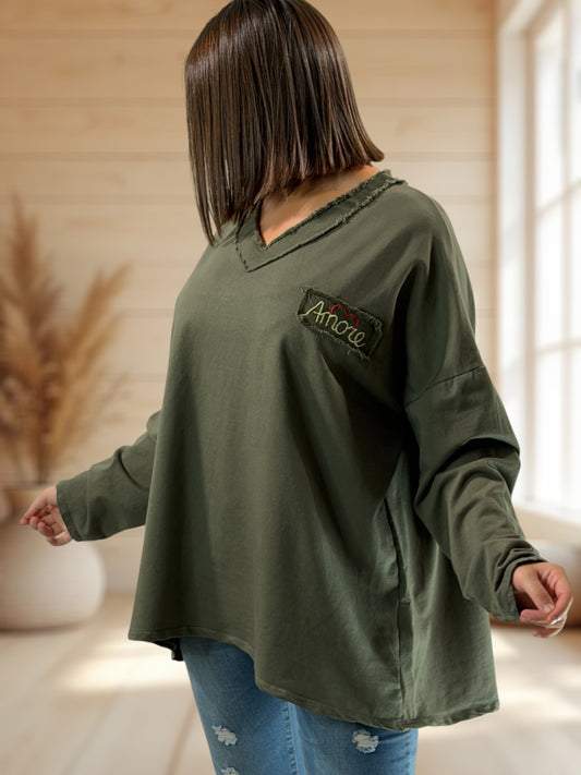 AMORE - SWEAT LEGER KAKI JUSQU'A LA TAILLE 54