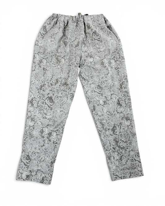 MAXENCE - PANTALON SPORTSWEAR BEIGE A FLEUR TAILLE 46/48 A 54