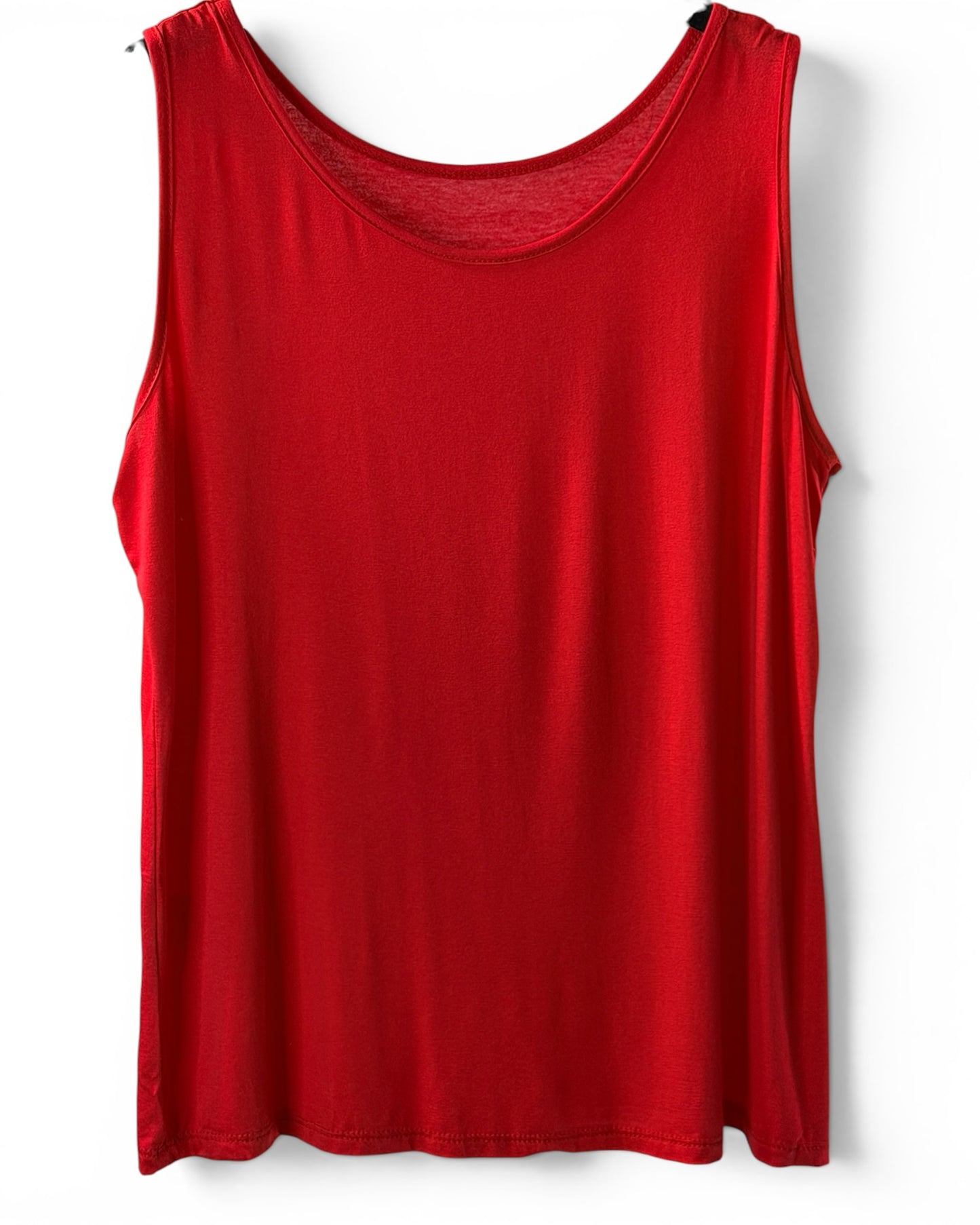 LOUANE - TOP DEBARDEUR ROUGE TAILLE 46/48 A 54