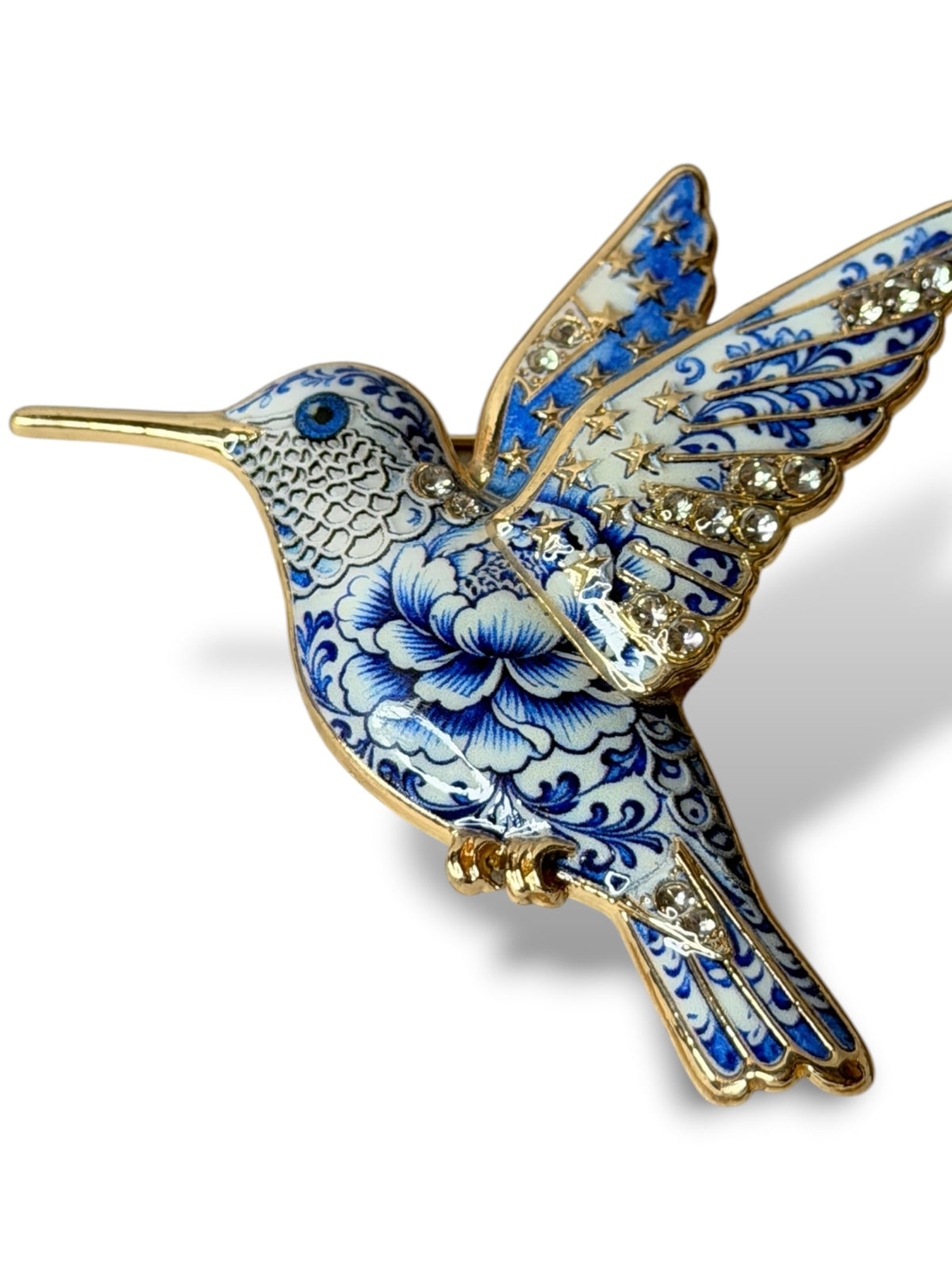 COLIBRIS - BROCHE AVEC STRASS