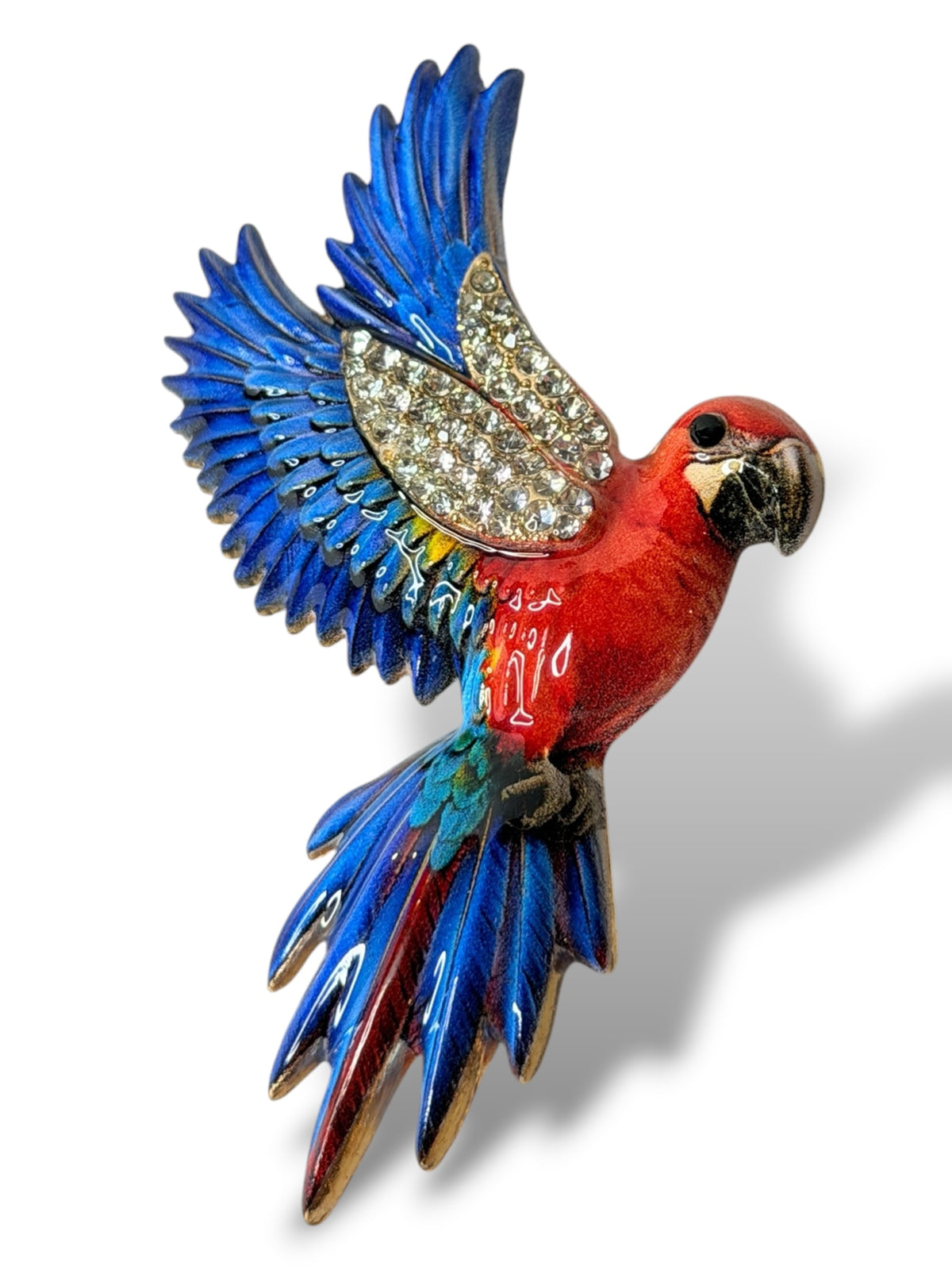 PERROQUET - BROCHE AVEC STRASS