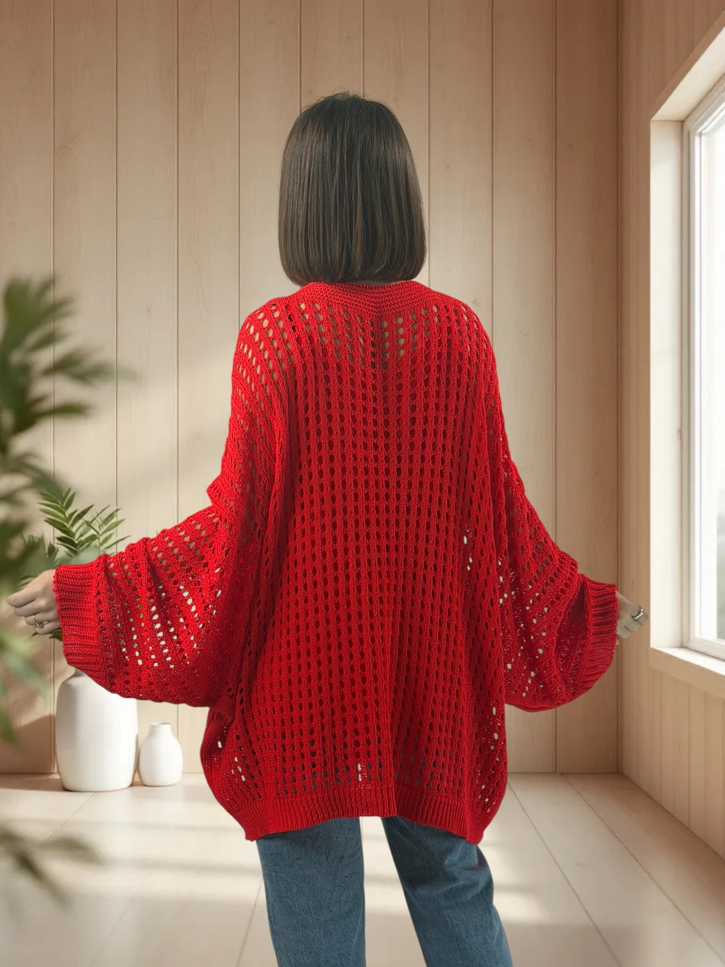 BERLINGOT - PULL RESILLE ROUGE JUSQU'A LA TAILLE 56/58