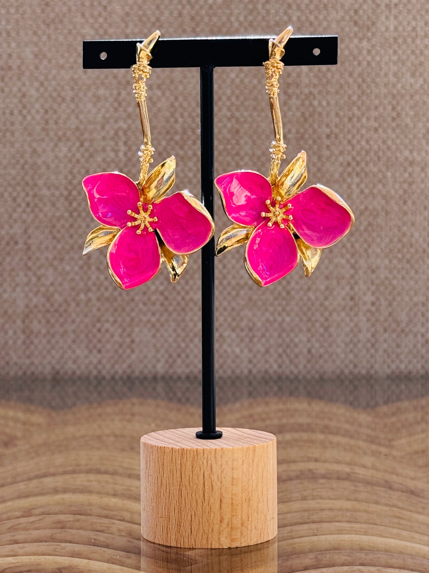 OLYMPE - BOUCLES D'OREILLES FLEUR