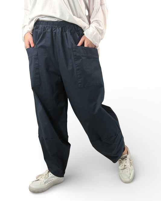 LUIGI - PANTALON SPORTSWEAR MARINE JUSQU'A UNE TAILLE 48