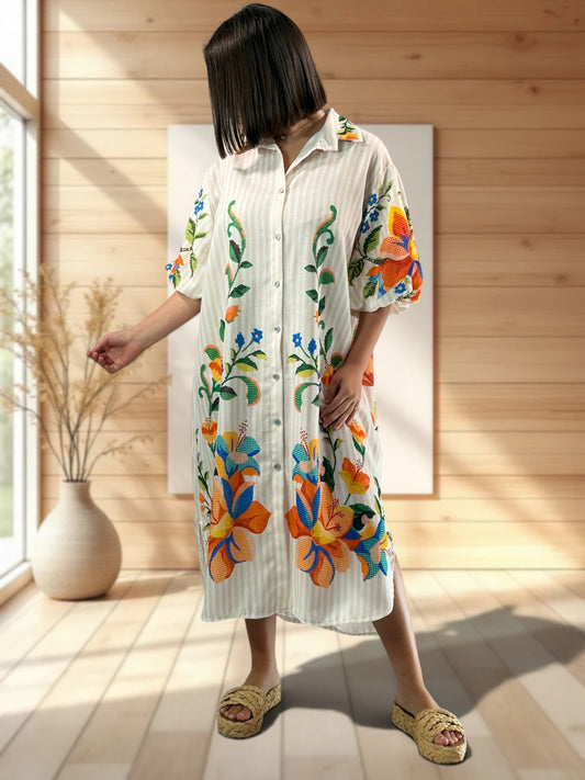 COPACABANA - ROBE A MOTIF JUSQU'A LA TAILLE 50