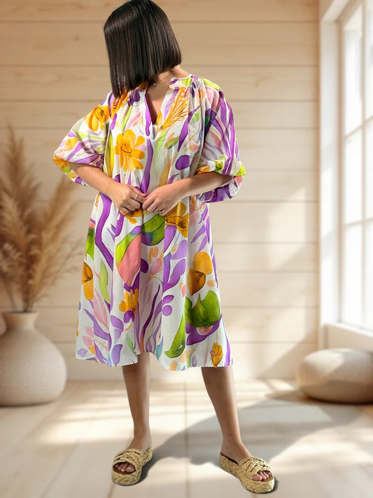 DOROTHY - ROBE A MOTIF JUSQU'A LA TAILLE 56