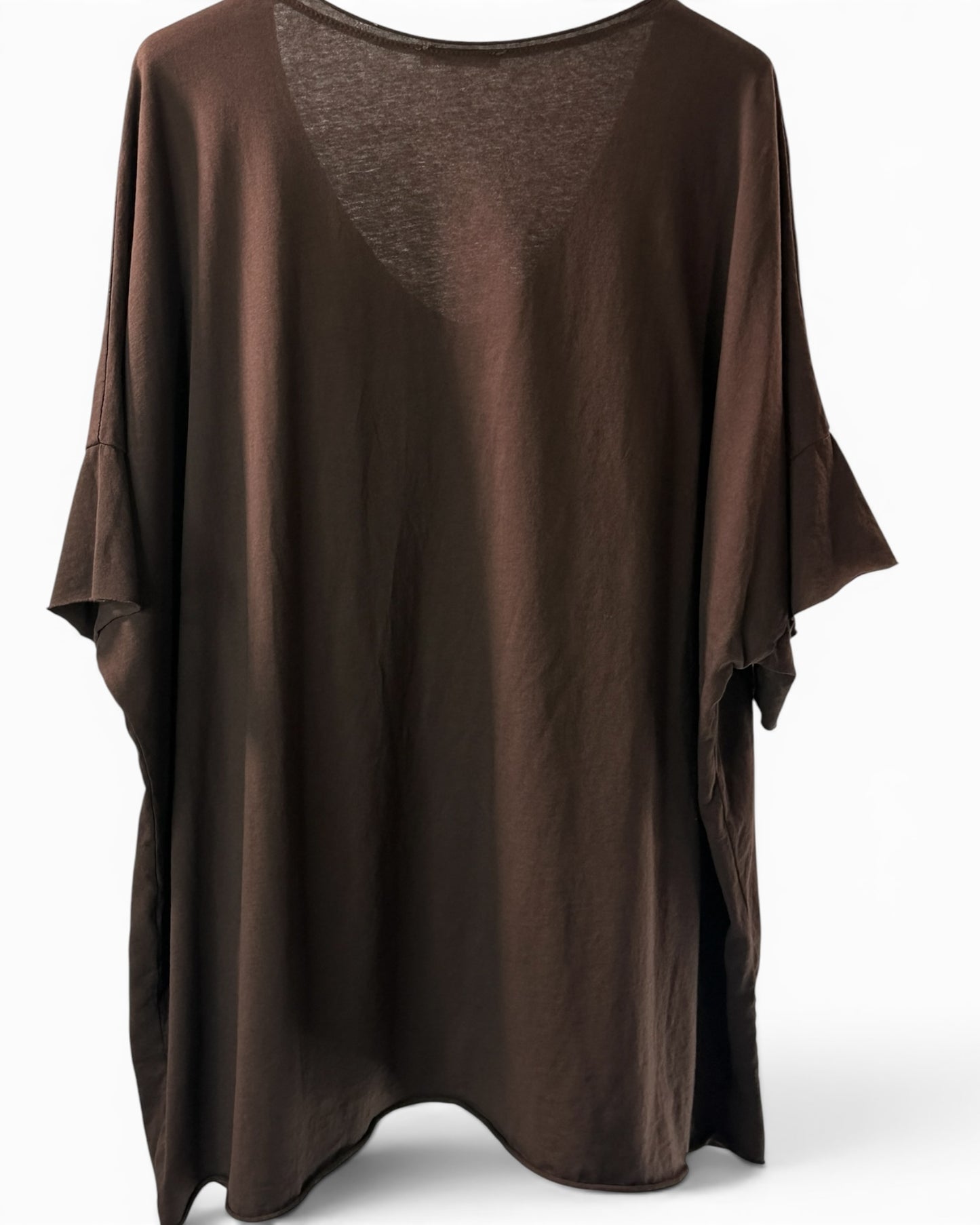 MAX - T-SHIRT EN COTON MARRON TAILLE 48/50 A 56/58