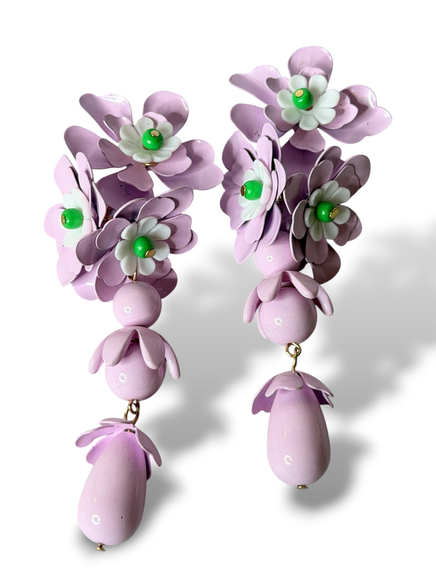 CHRISTEL - BOUCLES D'OREILLES TENDANCE LILAS