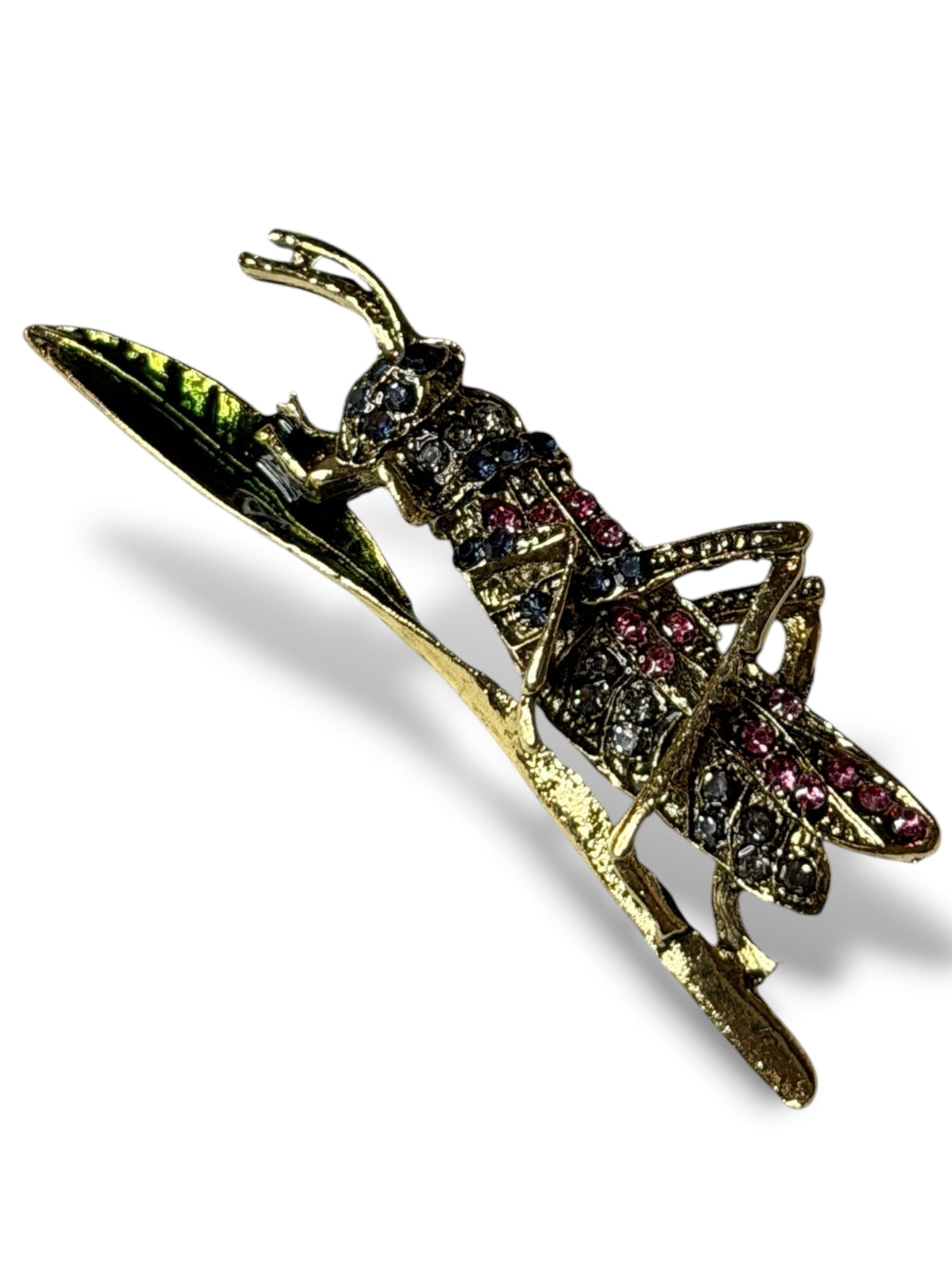 SAUTERELLE - BROCHE TENDANCE AVEC STRASS