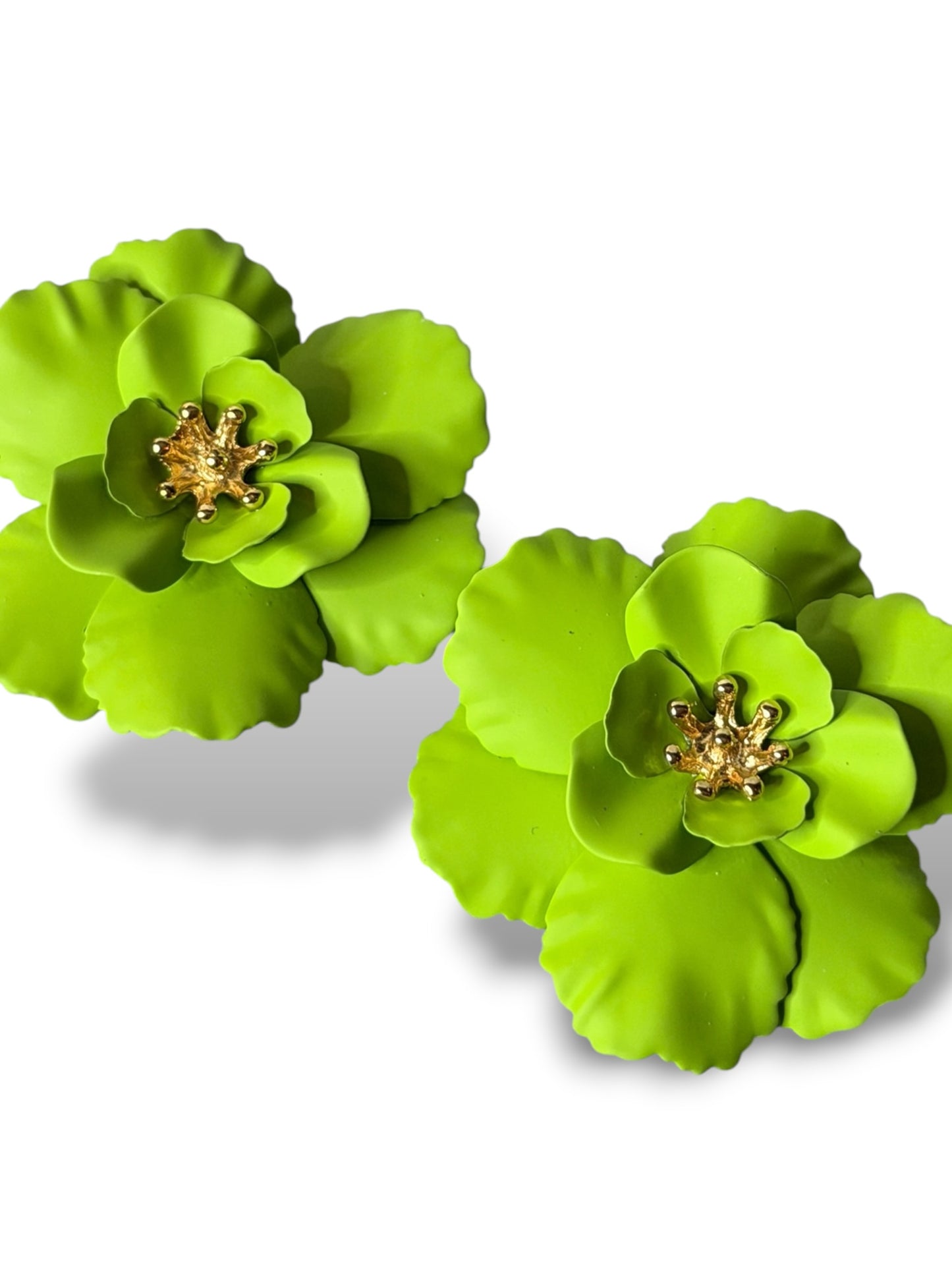 DANY - BOUCLES D'OREILLES TENDANCE VERTE