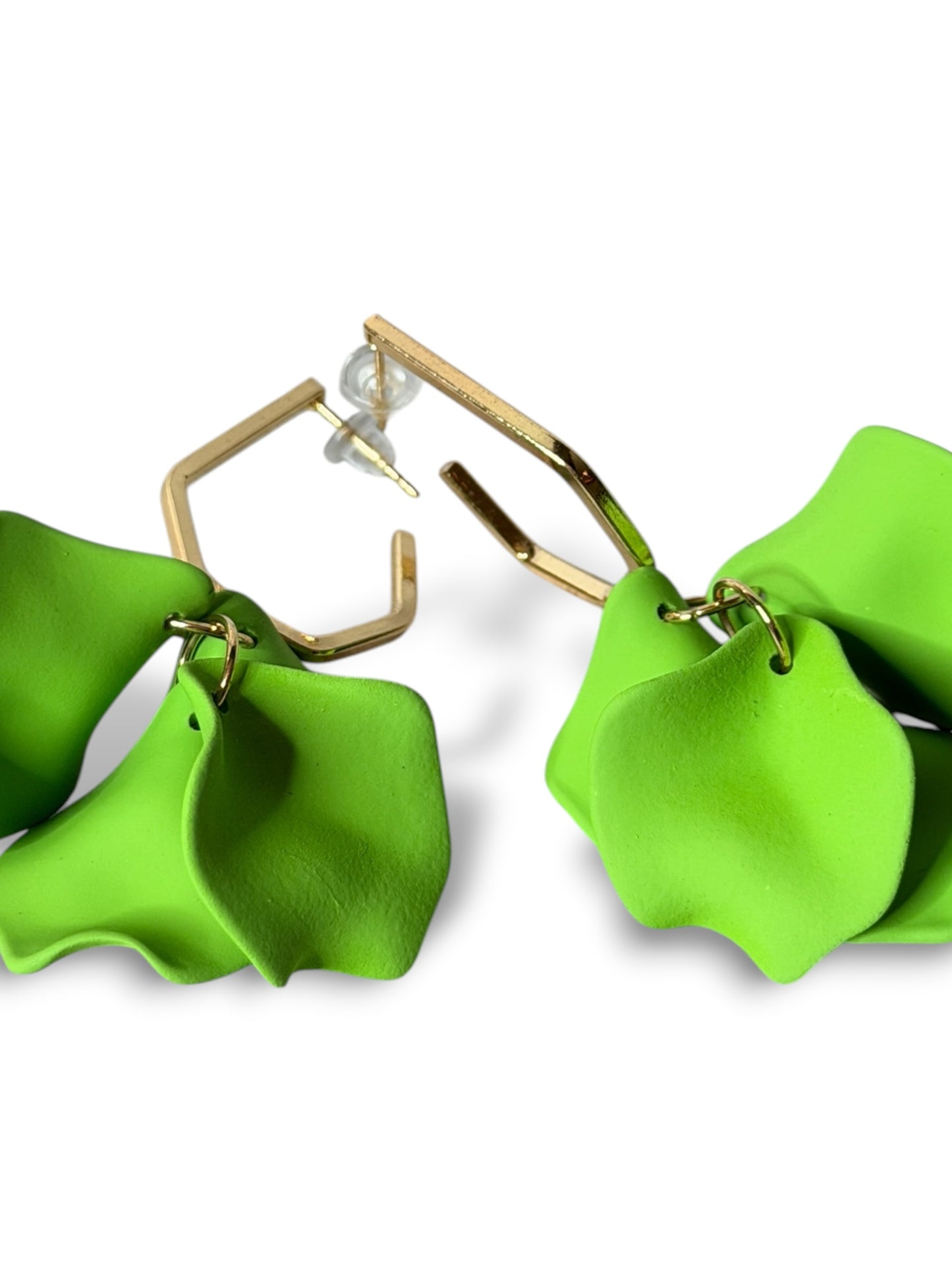 AMANDA - BOUCLES D'OREILLES TENDANCE VERTE