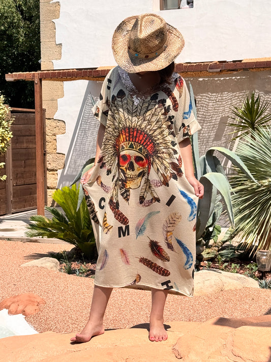 ROSANA - ROBE FLUIDE SCINTILLANTE OVERSIZE JUSQU'A LA TAILLE 50/52 REF2