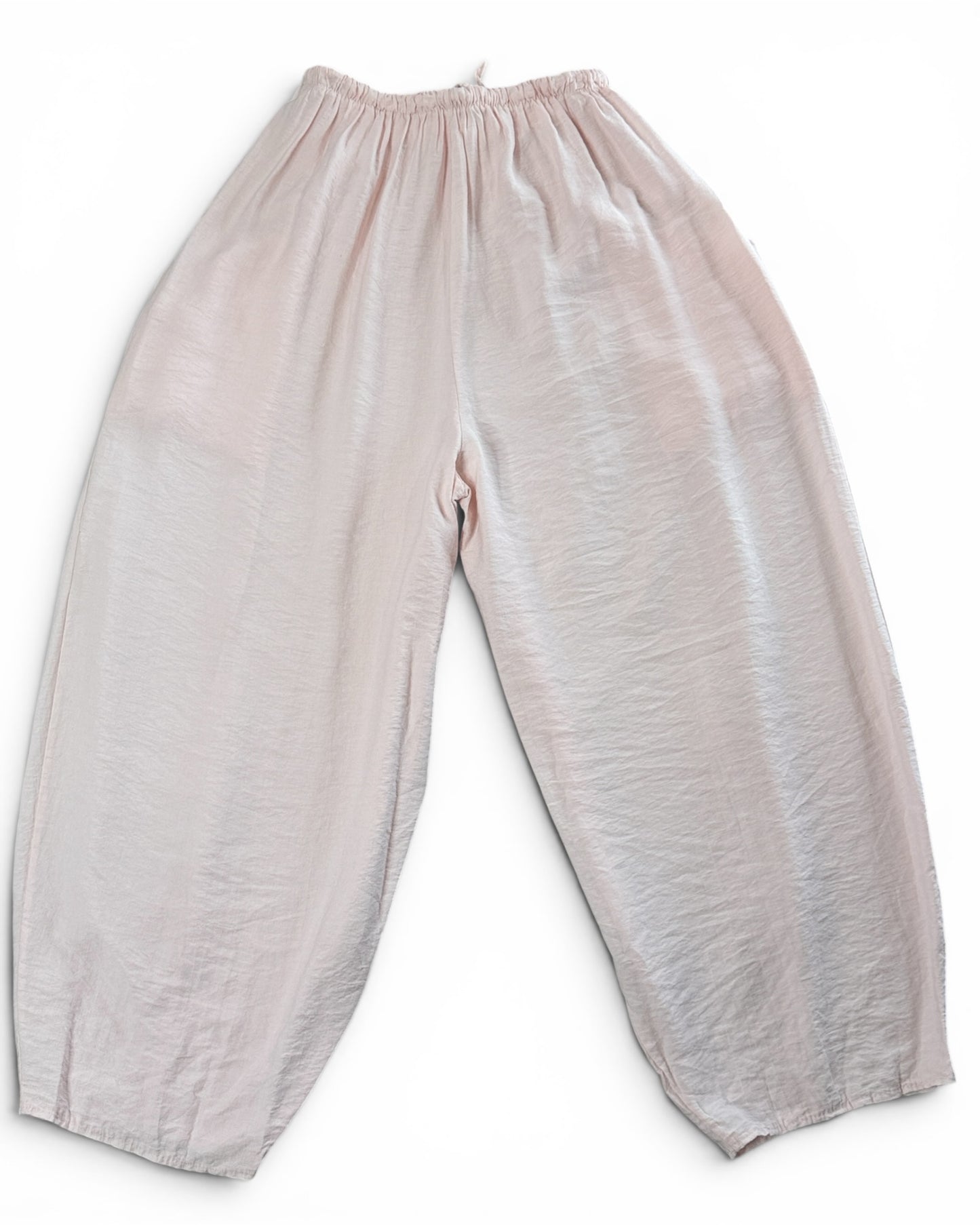 MAXOU - PANTALON ROSE COUPE BARREL FLUIDE TAILLE 48 A 54