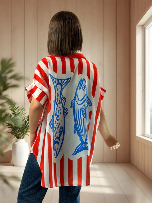 ALIX - TUNIQUE OVERSIZE JUSQU'A LA TAILLE 52