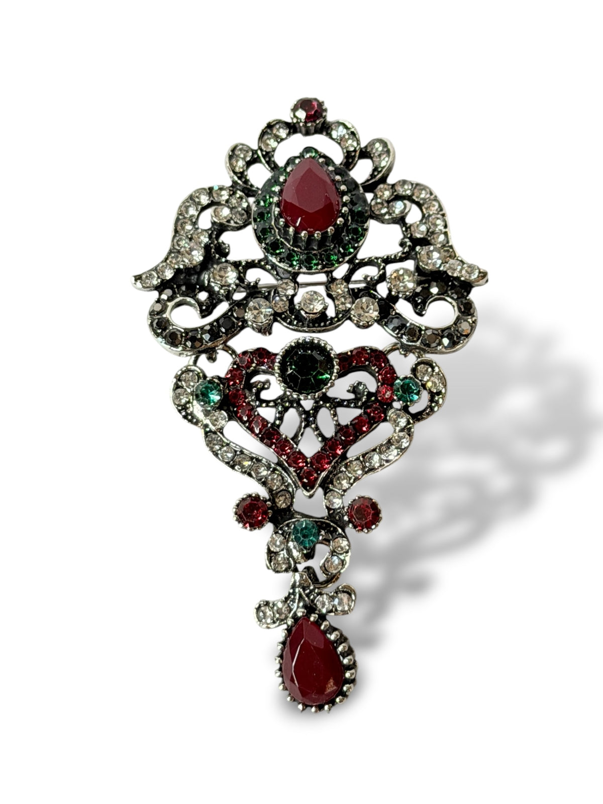 BAROQUE - BROCHE TENDANCE AVEC STRASS