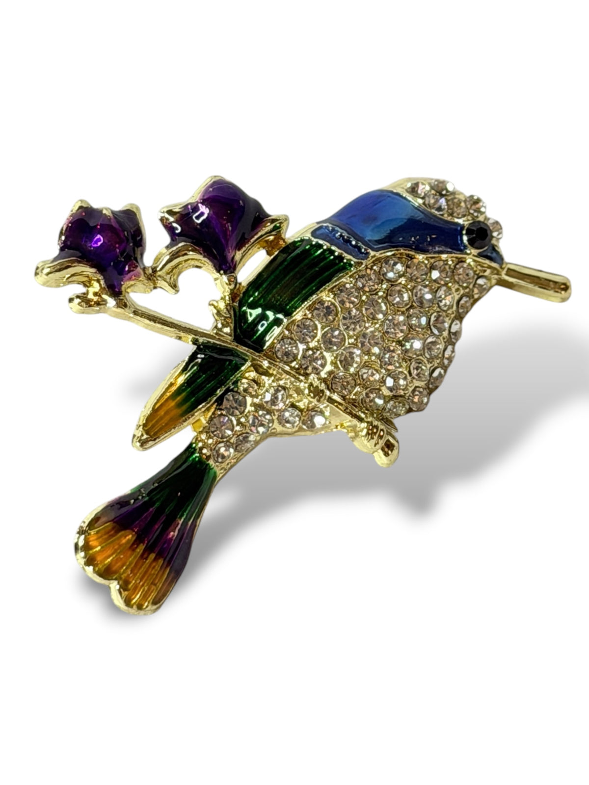 ROSSIGNOL - BROCHE AVEC STRASS