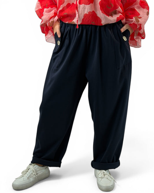 THEO - PANTALON MARINE TAILLE 46/48 A 54