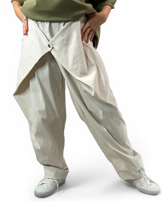 BRAD - PANTALON BEIGE A PANS TAILLE 46/48 A 54