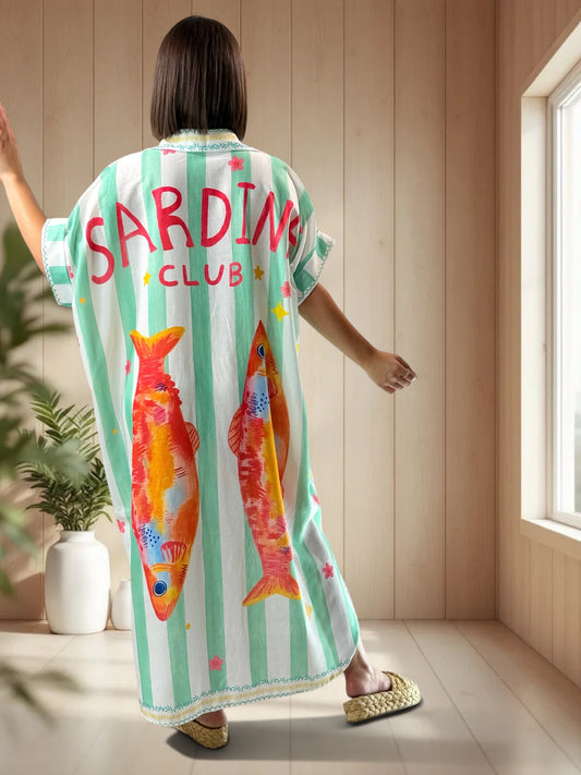 MIRANDA - ROBE A MOTIF JUSQU'A LA TAILLE 52