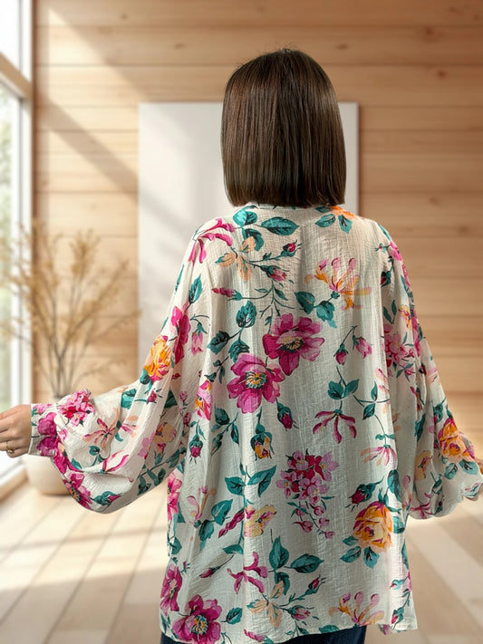 CROISETTE - BLOUSE A MOTIF JUSQU'A LA TAILLE 54/56