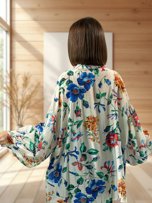 CROISETTE - BLOUSE A MOTIF JUSQU'A LA TAILLE 54/56