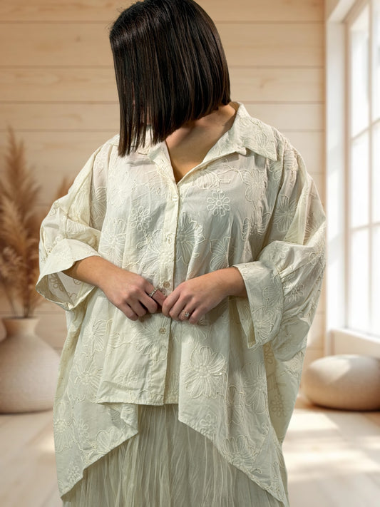 DREAM - TUNIQUE OVERSIZE BRODÉE JUSQU'A LA TAILLE 56
