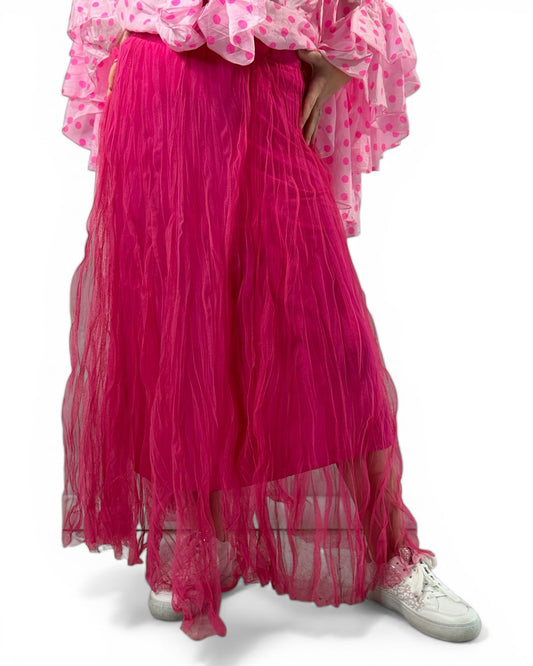 CATOU - JUPON FUCHSIA EN TULLE JUSQU'A LA TAILLE 48