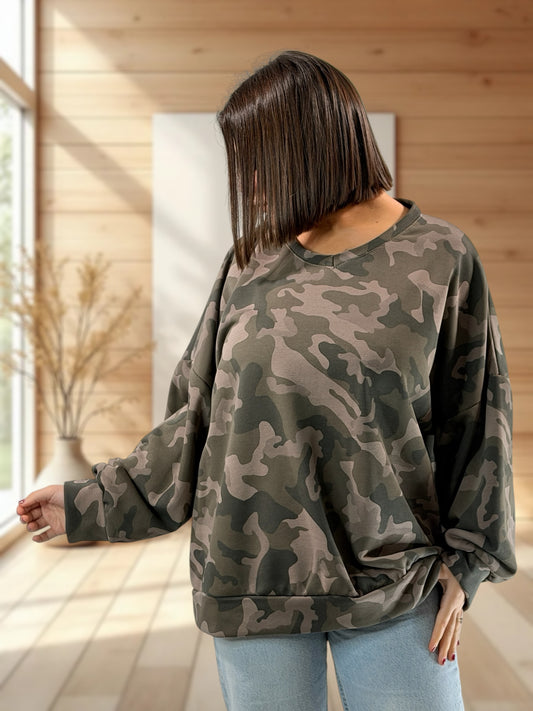 SANTAFEE - SWEAT CAMOUFLAGE JUSQU'A LA TAILLE 52/54