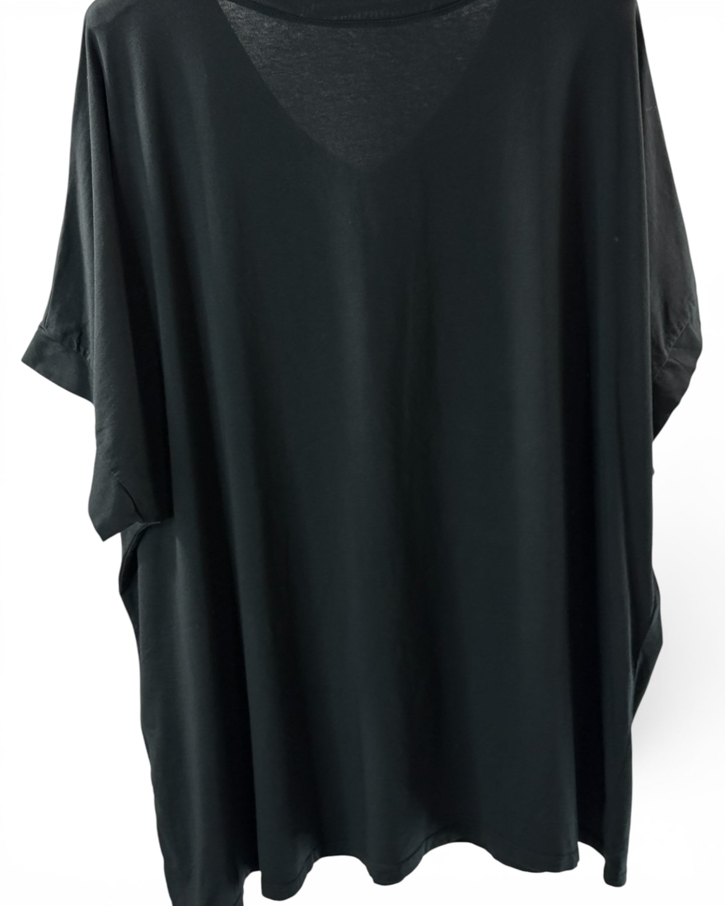 LUIZ - T-SHIRT EN COTON NOIR TAILLE 48 A 56