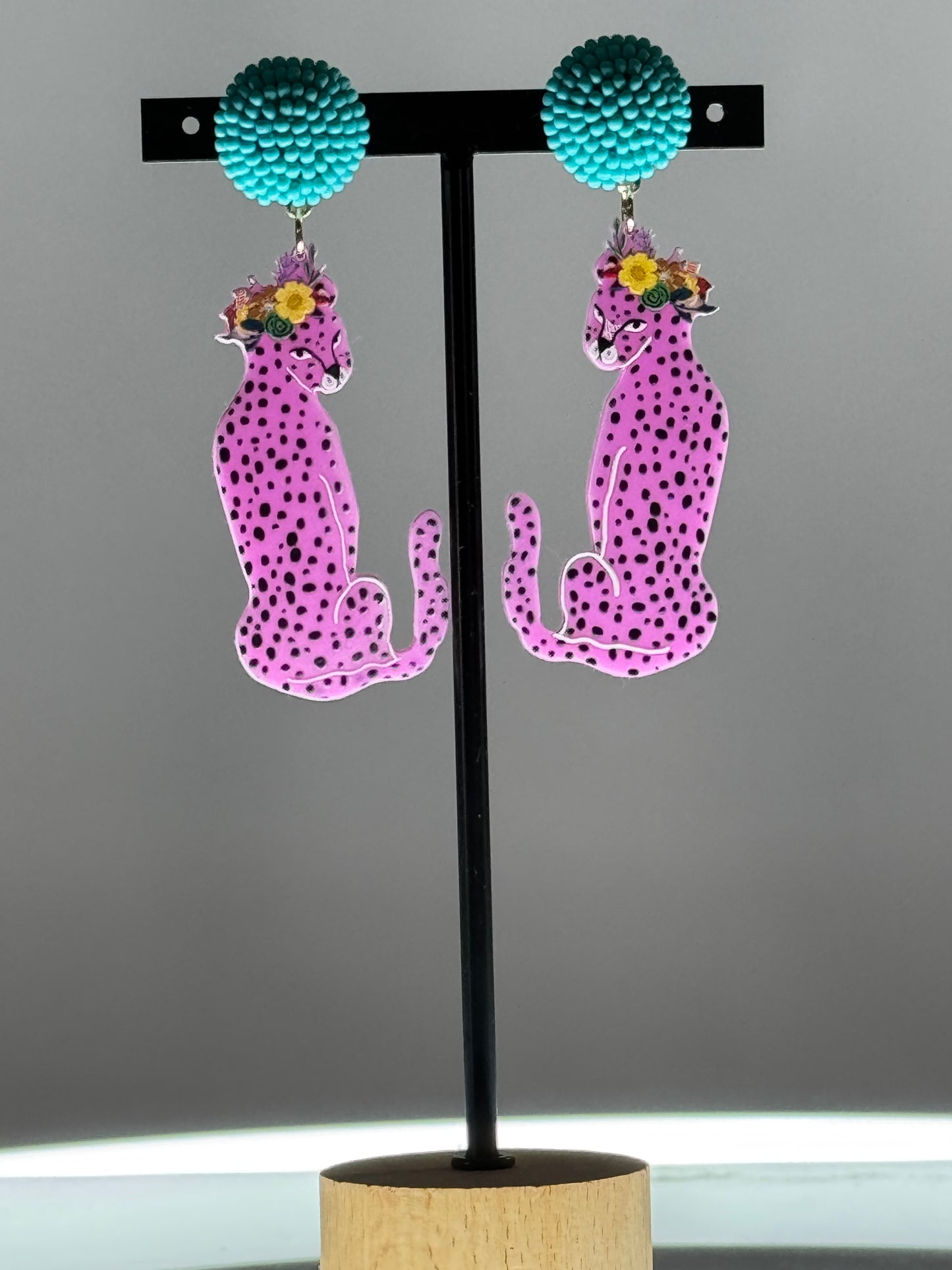 PANTHERE - BOUCLES D'OREILLES BOHEME