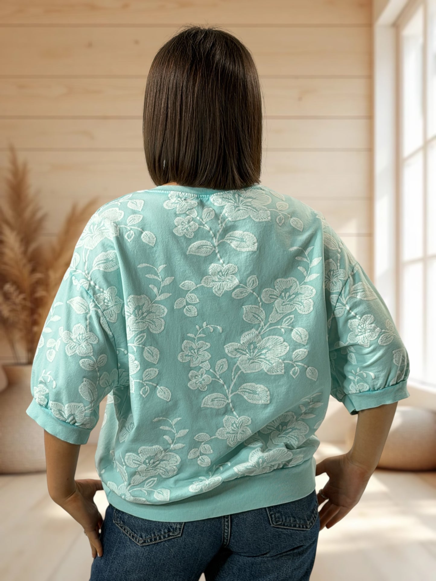 MADELINE - TOP LAGON A FLEUR JUSQU'A LA TAILLE 46